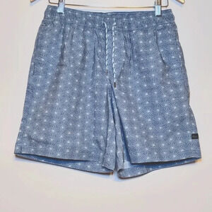 Rails Kian Bora Bora Burst Swim Trunks Mns Small Blue White NWT #0018